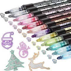 Expressive Marker Pens in 12 Colors for Stunning Art Projects & Crafts