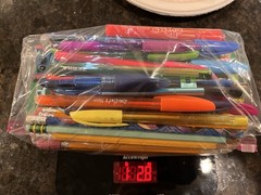 1 LB Bag Of Pens And Pencils Various Brands Art Supplies