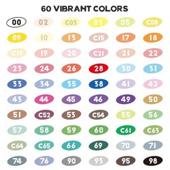 Arrtx Paint Markers Pens 60 1 Count (Pack of 1), 60B-Anime color