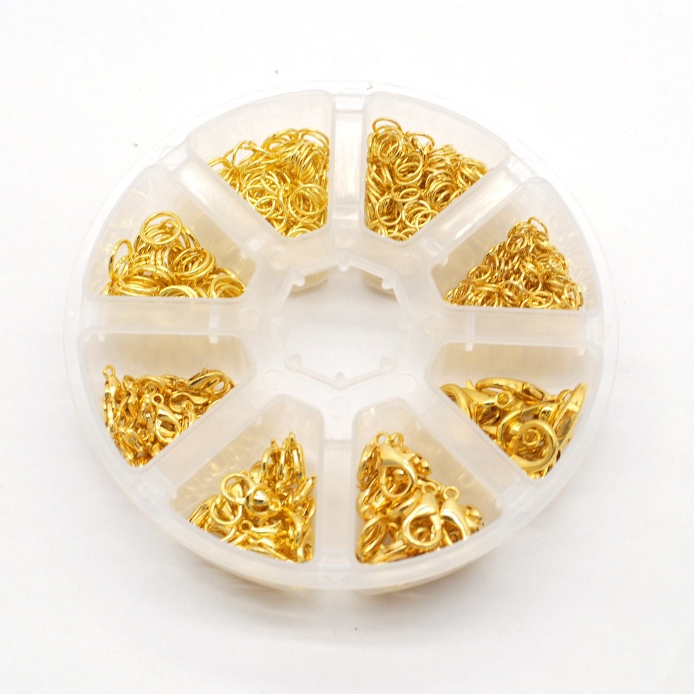 Clearance! 590PCS Alloy Jump Ring and Lobster Clasp, High Quality CS04