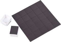 Watercolor Half Pans with Magnetic Stripe – 48Pcs White Plastic Empty Artist Pai