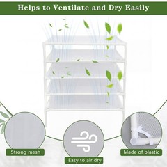 5 Layer Herb Drying Rack Drying Net Dryer Stand 23.6 x 23.6 Inch Herb Dryer S…