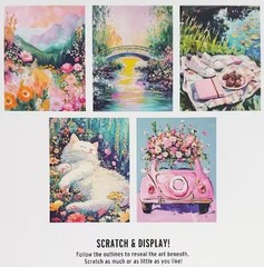 Brea Reese SERENE SUMMER Scratch Art Paper Pad 9″ x 12″ NEW