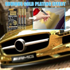 6× Liquid Mirror Chrome Marker Set DIY Car Paint Pen Metal Marker Plated Pens US