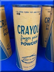 CRAYOLA FINGER PAINT POWDER VIOLET YELLOW RED ORANGE BLUE BROWN GREEN NON TOXIC