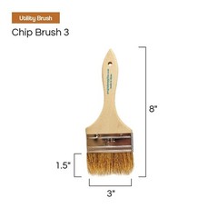 Vermeer Chip Paint Brushes – 36-Pack – 3″ for Paints, Stains,