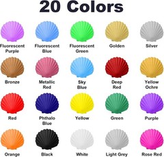 FansArriche Airbrush Paint Set, 20 Colors Acrylic Air brush Paint Kit, Ready…