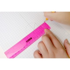 BAZIC Products Plastic Ruler 6″ 15 cm, 1-Pack, Assorted Colors (3-count)
