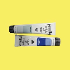 Vintage Unused Weber Permalba Artists Oil Color Paint Phthalo Blue & Ice Blue
