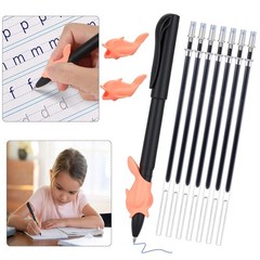 2 Pcs Magic Pens & 20 Refills for Magic Practice Copybooks, Disappearing Invisib