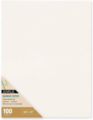 Cold Press Watercolor Paper Sheets – 8.5 x 11 in, 100 Pack, White – Sketch Pad f