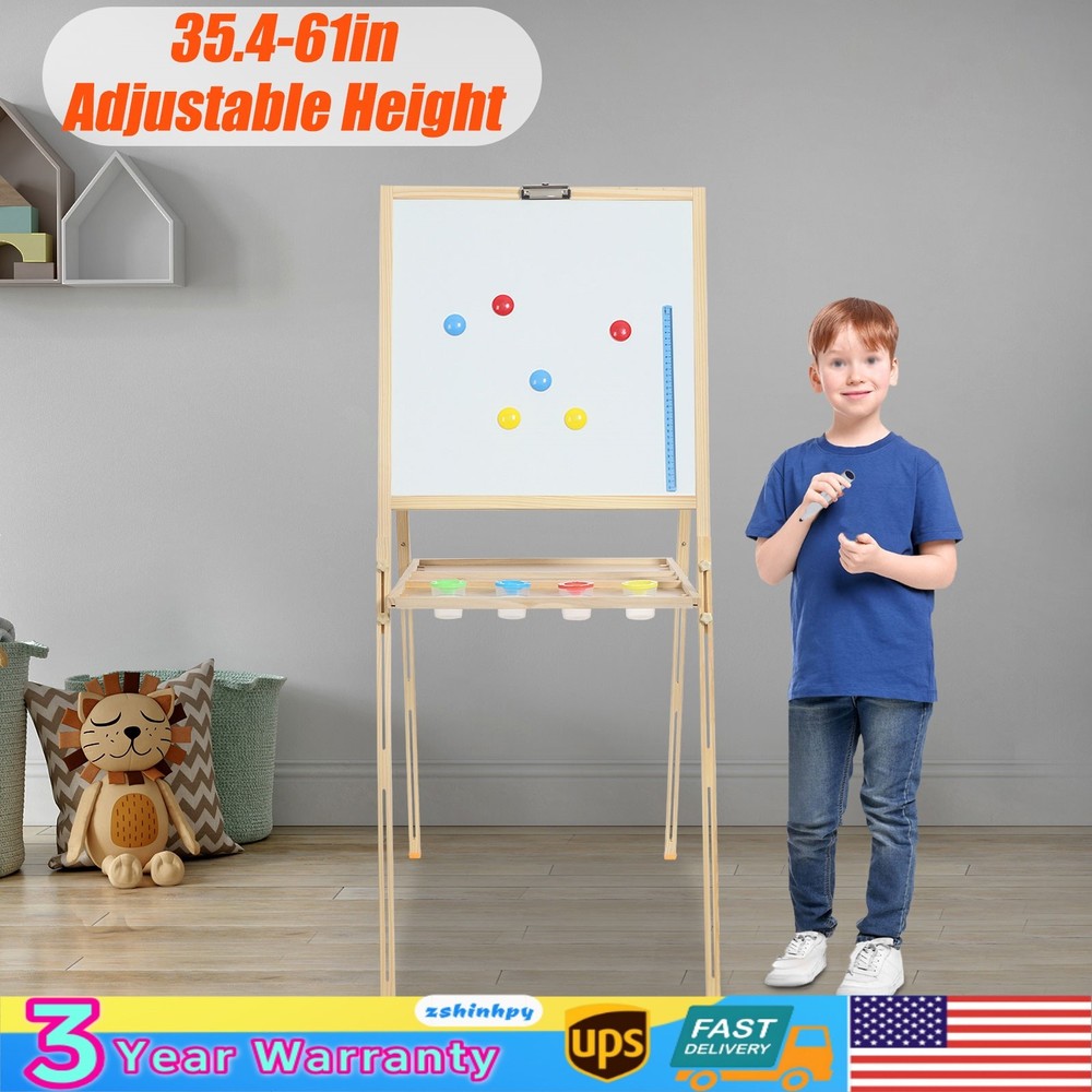 Wooden Art Easel Studio H-Frame Easel Holds Canvas Beechwood Artists Easel