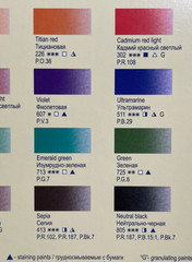 White Nights Watercolor paint set – 24 full pans – plastic box – NEW