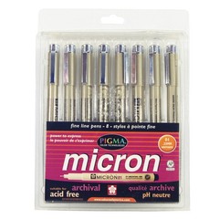 Sakura Pigma Micron Color Tech 01 0.25mm 8-Color Set NOS Sealed
