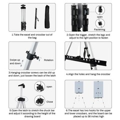 Art Easel Stand for Painting and Sign 17 to 66 Inch Adjustable Aluminum Trip…