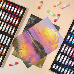 LIGHTWISH 120-Color Soft Pastels Set for Artists, Beginners & Adults – Non-Toxic