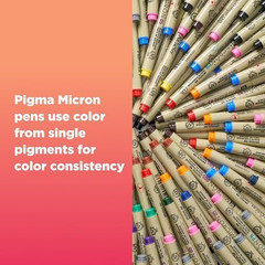 Pigma Micron Fineliner Pens Archival Colored Ink Writing Drawing Journaling 01