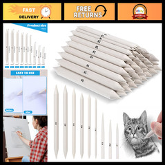 108 PCS Blending Stumps & Tortillions Set – Oil Pastel & Colored Pencil Blender