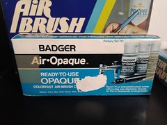 Vintage Badger Airbrush Kit No. 200 Brand New W/ Paint Box Wear