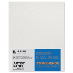 Legion Artist Panel, 1/8 Composite Brushed Aluminum with Stonehenge Aqua Coldpre