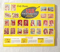1968 CRAFT MASTER 1 2 3 PAINT BY NUMBER SET K-3 BLUE WARBLERS SEALED NOS