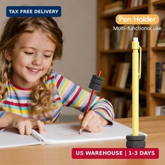 9-Pack Adjustable Pencil Weights (0.5-2.1oz),Textured Silicone Handwriting Aid f