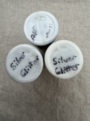 Lot of 3 Extreme Glitter #2787E Silver Acrylic Paint 2 oz New Sealed NOTES
