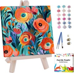 Artunion Framed Paint by Numbers Kit for Adults 10×10 Inch, ZXT-194-F