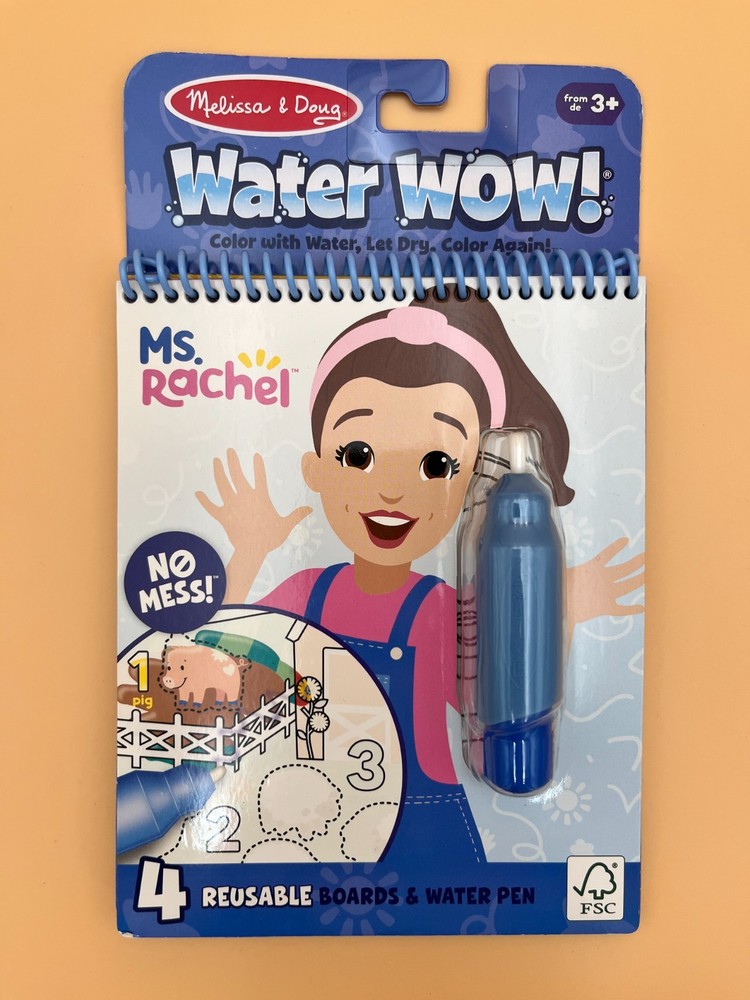 Melissa and Doug Ms. Rachel Water Wow Color Reveal Pad Early Learning Reusable