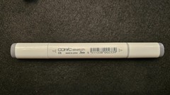 5 NEW SINGLE DUAL-TIPPED COPIC ALCOHOL MARKERS/COLORS: (B16, C6, RV69YG06, R35)