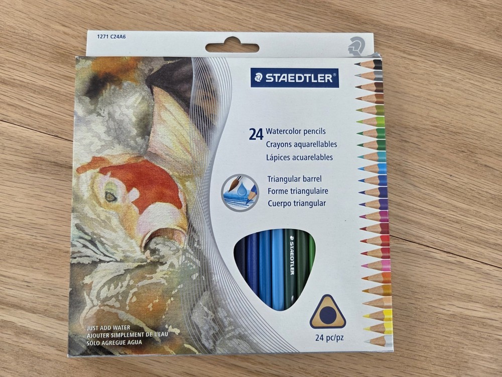 STAEDTLER Watercolor Triangular Barrel Pencils 1271 C24A6 Set of 24