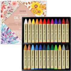 Water-Soluble Oil Pastels for Artists 24 Colors, Soft Watercolor Art Sticks, …