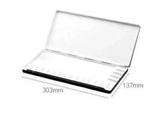 HEUNG IL Aluminum Watercolor Paint Palette 20 Well No. 420 Metal / 303 x 137 mm