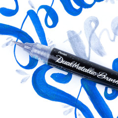 Arts Dualmetallic Brush, Silver Ink