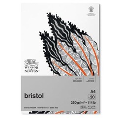 Winsor Newton Bristol Board Drawing Paper Pad A4