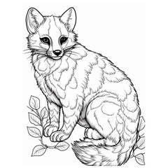 50 cats with cups coloring pages to print ° digital ° & POD permission (No. 194)