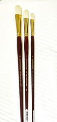 Artist Paint Brushes new set of 6/Rounds, 3 Filberts, & 4 Brights. Pure Syn. 13