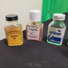 Lot Of Bob Ross Painting Products Various Liquid Mediums & Art Carrying Case