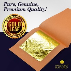 Edible Gold Leaf 24K 1.5 inch Loose Sheets Cake Cupcake Decorations Barnabas