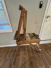 Jullian Vintage Wooden French Sketch Box Portable Easel, Made in France