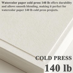 Watercolor Paper Pad 5×7 Inch 64 Sheets 140lb Cold Press Bulk Art Paint Paper