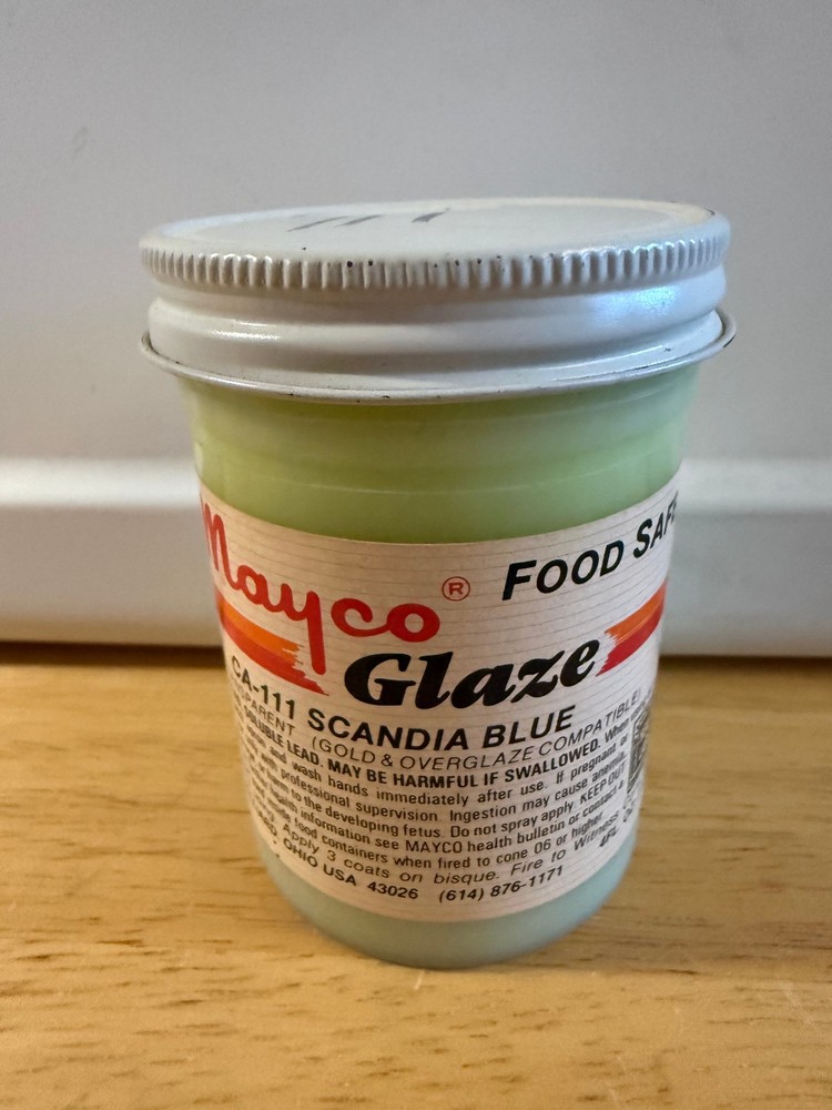 Mayco Gloss CA 111 Scandia Blue DISCONTINUED 4oz