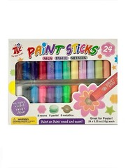 Paint Sticks 24 Colors Neon, Pastel & Metallic, Washable Paint, Non-Toxic NEW