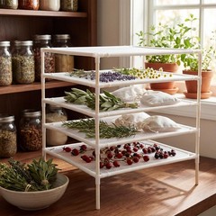 5 Layer Herb Drying Rack Drying Net Dryer Stand 23.6 x 23.6 Inch Herb Dryer S…