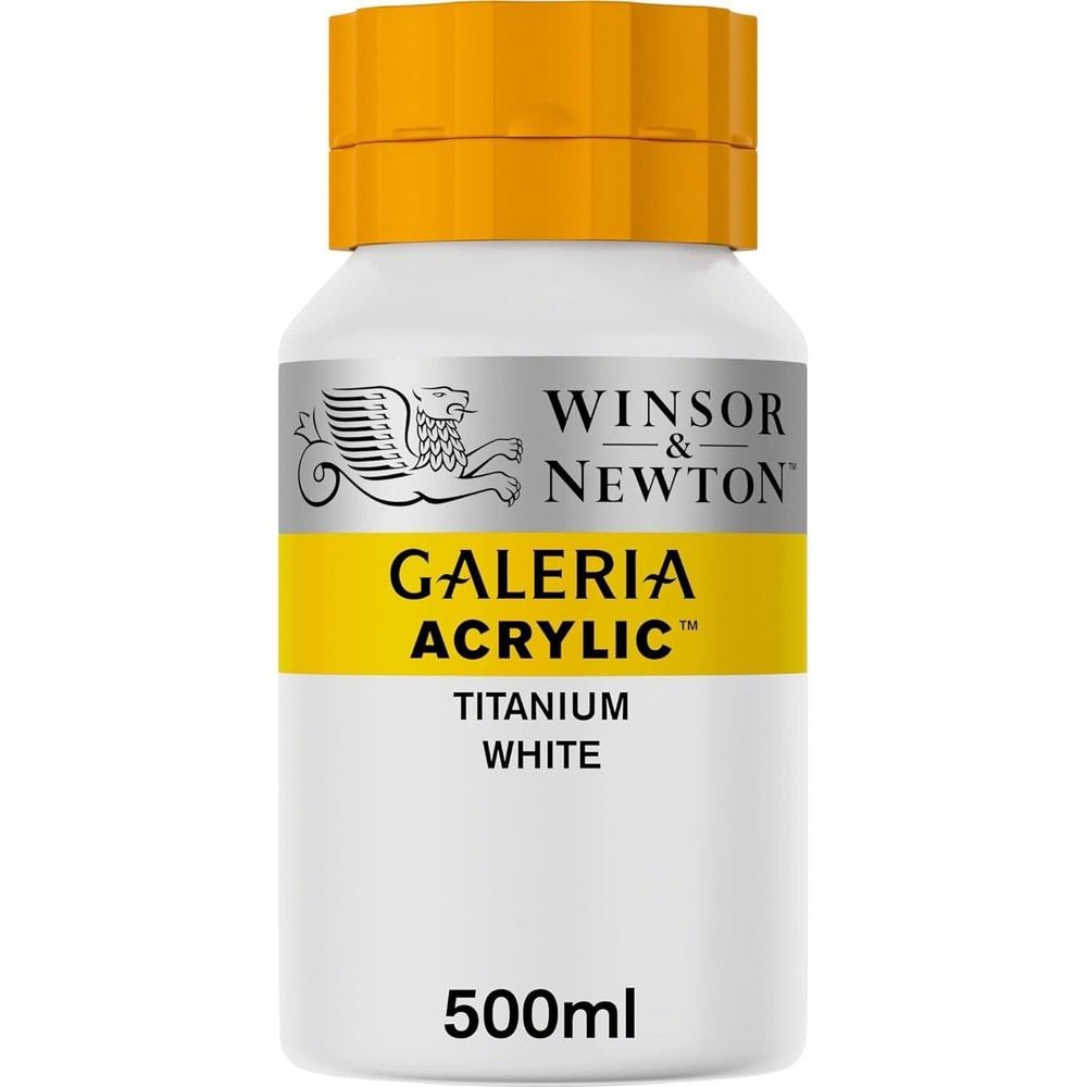 Winsor Newton Galeria Acrylic Paint 16.9 Fl Oz Titanium White Satin Finish