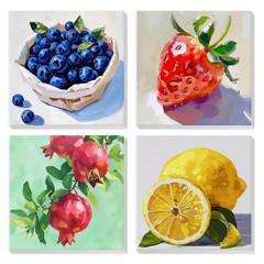 4 Pack Framed Paint by Numbers Kit for Adults Beginner, Adult Paint by Number…