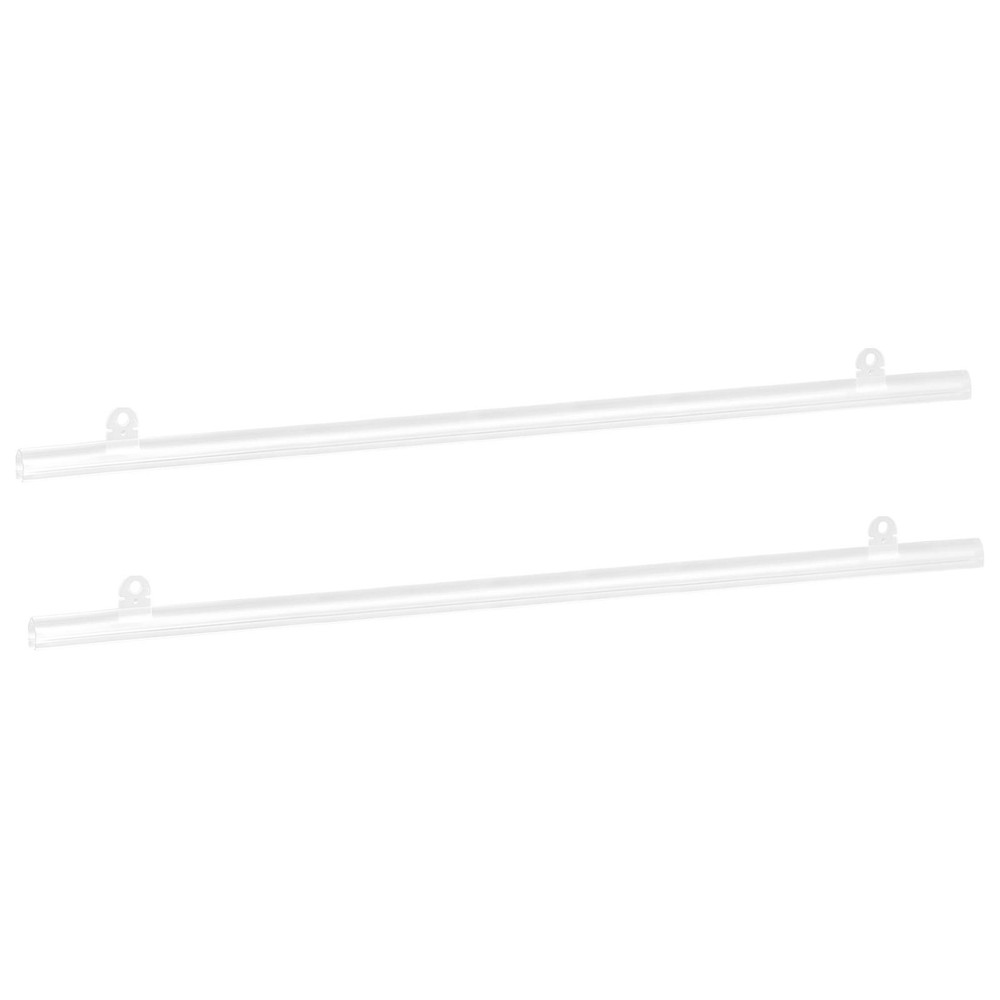PVC Poster Hanger Rail Strip 70cm/28inch with Clips, 4 Set