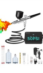 Air Brushe Kit Triple Action Handheld Air Brushes 50PSI High Pressure