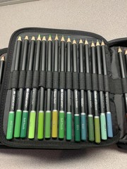 Castle Arts 120 Colored Pencil Set with Zippered Zip Case, Multicolor