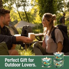 Citronella Candle for Outdoor 3 Pack, 2.2oz Mini 2.2 Ounce (Pack of 3), Green